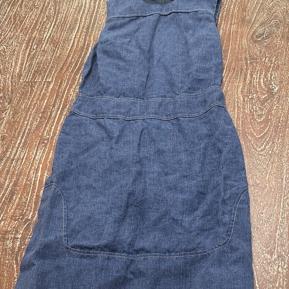 Longchamp Denim Blue Sleeveless Dress